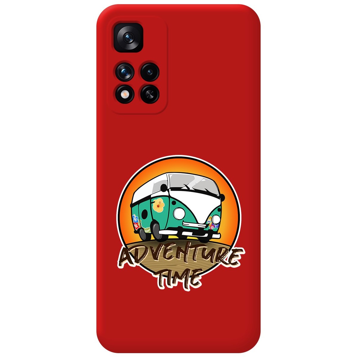 Funda Silicona Líquida Roja para Xiaomi Redmi Note 11 Pro+ Plus 5G diseño Adventure Time Dibujos