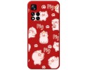 Funda Silicona Líquida Roja para Xiaomi Redmi Note 11 Pro+ Plus 5G diseño Cerdos Dibujos