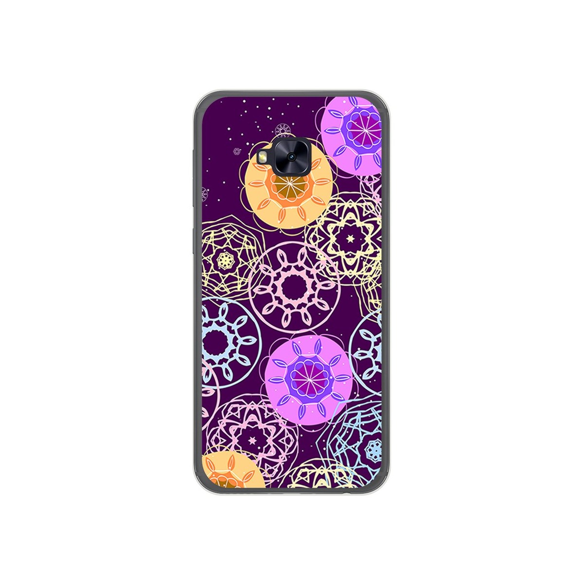 Funda Gel Tpu para Asus Zenfone 4 Selfie Pro Zd552Kl Diseño Radial Dibujos
