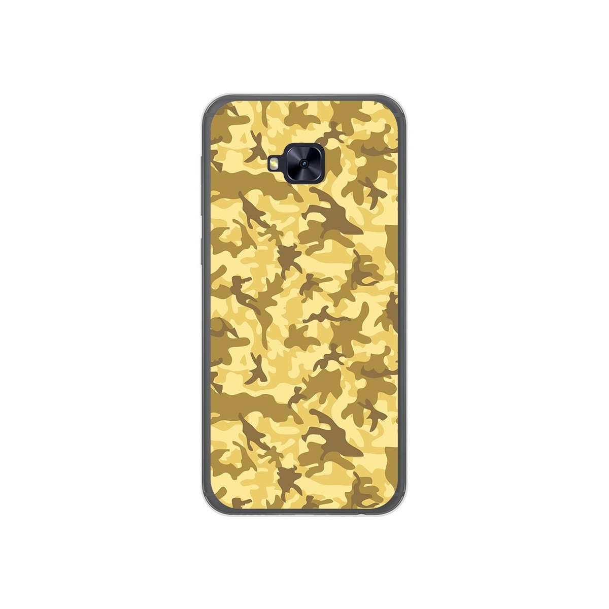 Funda Gel Tpu para Asus Zenfone 4 Selfie Pro Zd552Kl Diseño Sand Camuflaje Dibujos