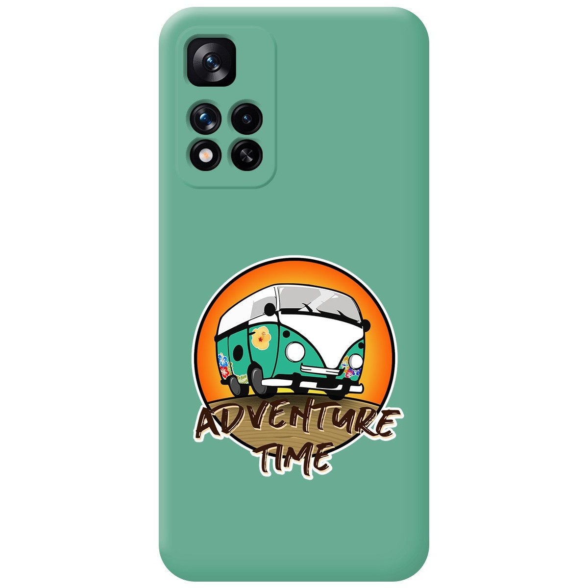 Funda Silicona Líquida Verde para Xiaomi Redmi Note 11 Pro+ Plus 5G diseño Adventure Time Dibujos