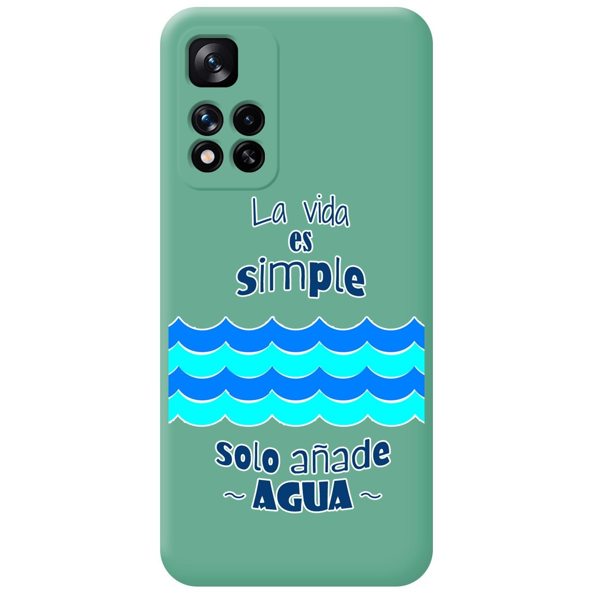 Funda Silicona Líquida Verde para Xiaomi Redmi Note 11 Pro+ Plus 5G diseño Agua Dibujos