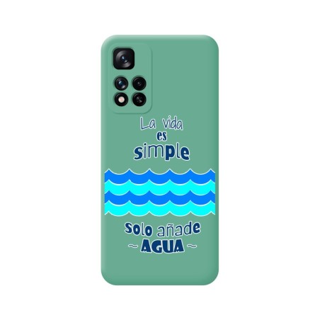 Funda Silicona Líquida Verde para Xiaomi Redmi Note 11 Pro+ Plus 5G diseño Agua Dibujos