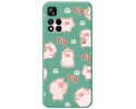 Funda Silicona Líquida Verde para Xiaomi Redmi Note 11 Pro+ Plus 5G diseño Cerdos Dibujos