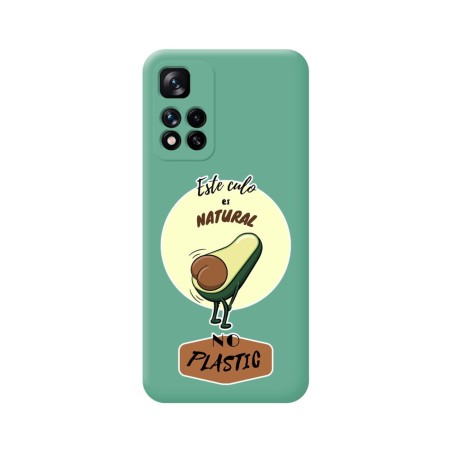 Funda Silicona Líquida Verde para Xiaomi Redmi Note 11 Pro+ Plus 5G diseño Culo Natural Dibujos