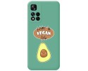 Funda Silicona Líquida Verde para Xiaomi Redmi Note 11 Pro+ Plus 5G diseño Vegan Life Dibujos