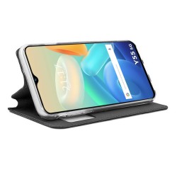 Funda Libro Soporte con Ventana para Vivo Y55 5G color Negra 2