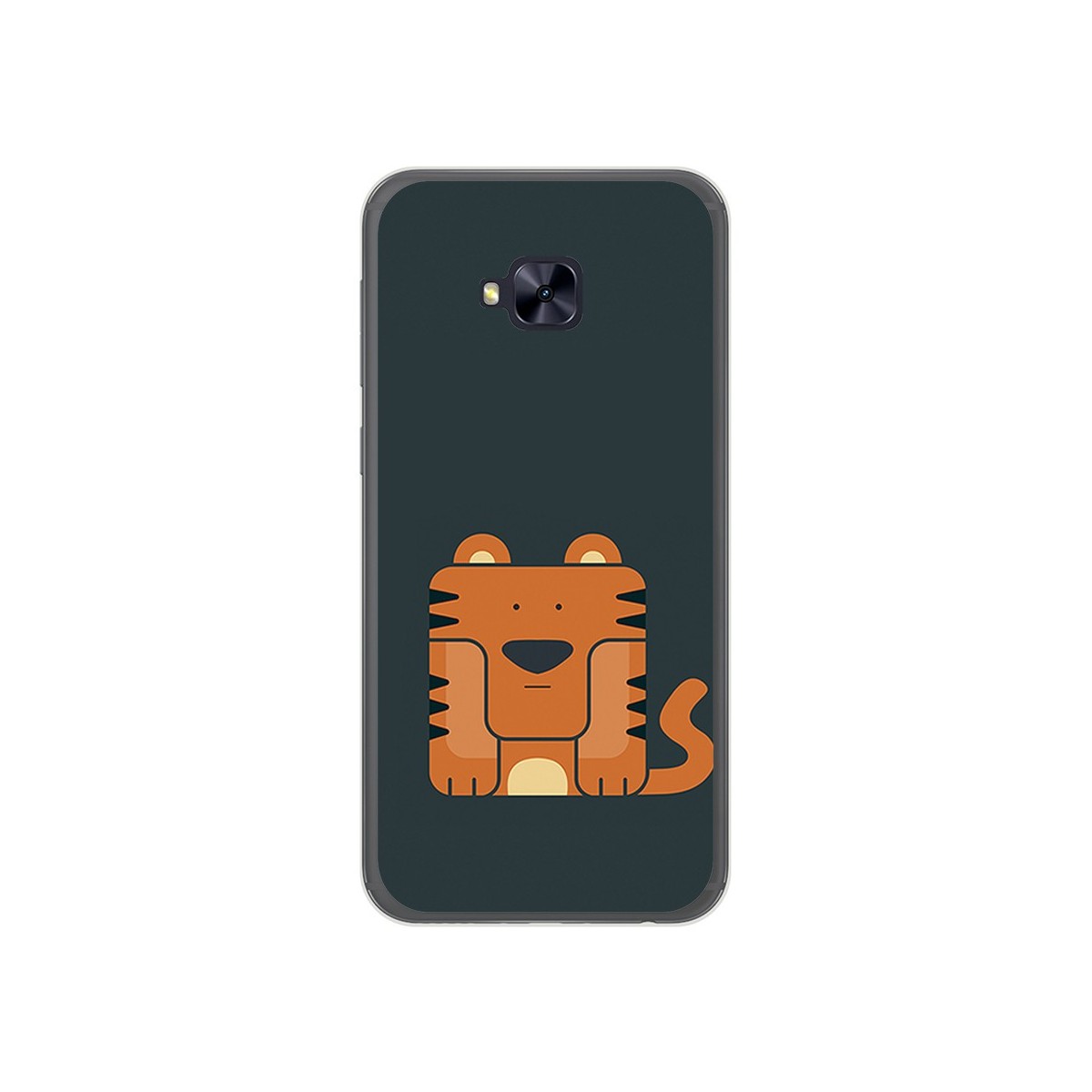 Funda Gel Tpu para Asus Zenfone 4 Selfie Pro Zd552Kl Diseño Tigre Dibujos