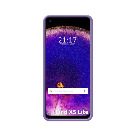 Funda Silicona Líquida Ultra Suave para Oppo Find X5 Lite color Morada