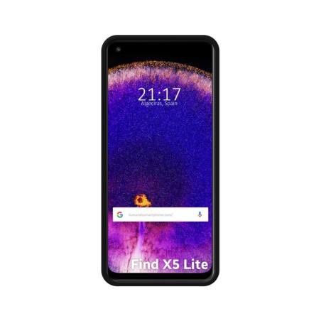 Funda Silicona Líquida Ultra Suave para Oppo Find X5 Lite color Negra