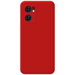Funda Silicona Líquida Ultra Suave para Oppo Find X5 Lite color Roja 2