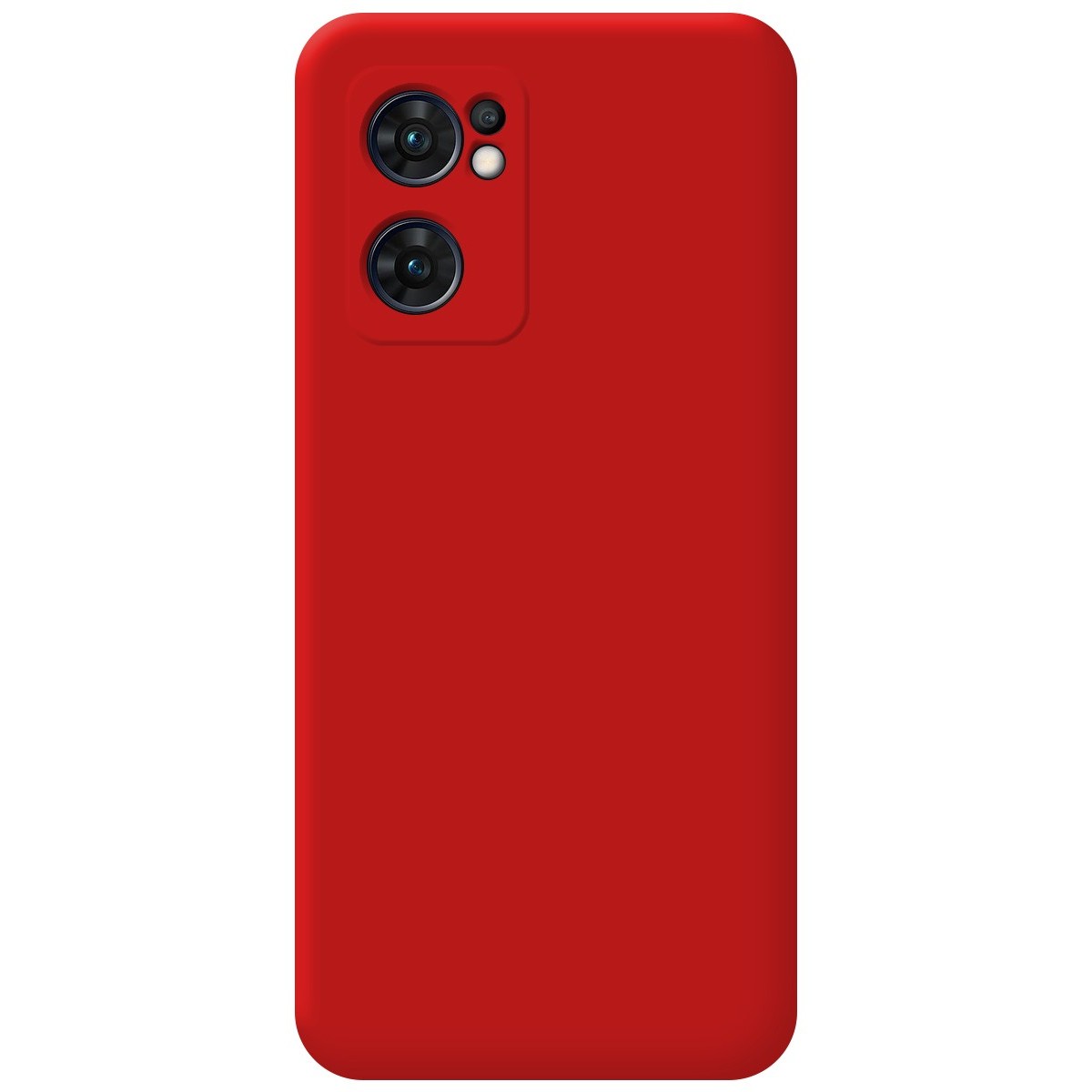 Funda Silicona Líquida Ultra Suave para Oppo Find X5 Lite color Roja