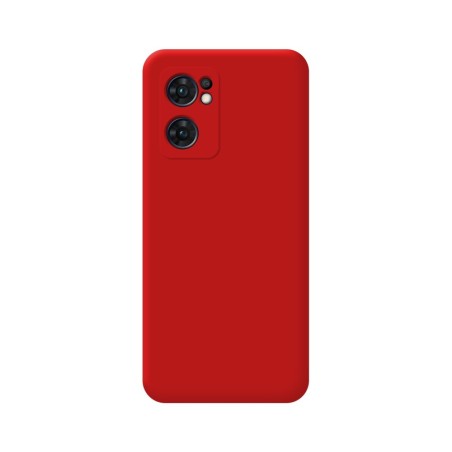 Funda Silicona Líquida Ultra Suave para Oppo Find X5 Lite color Roja