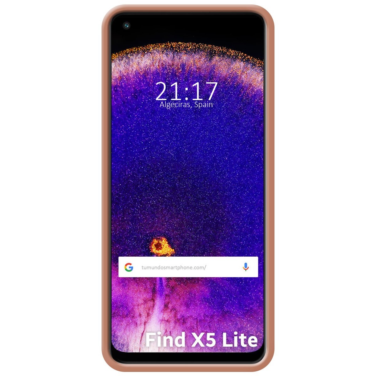 Funda Silicona Líquida Ultra Suave para Oppo Find X5 Lite color Rosa