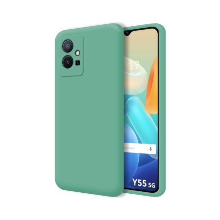 Funda Silicona Líquida Ultra Suave para Vivo Y55 5G color Verde