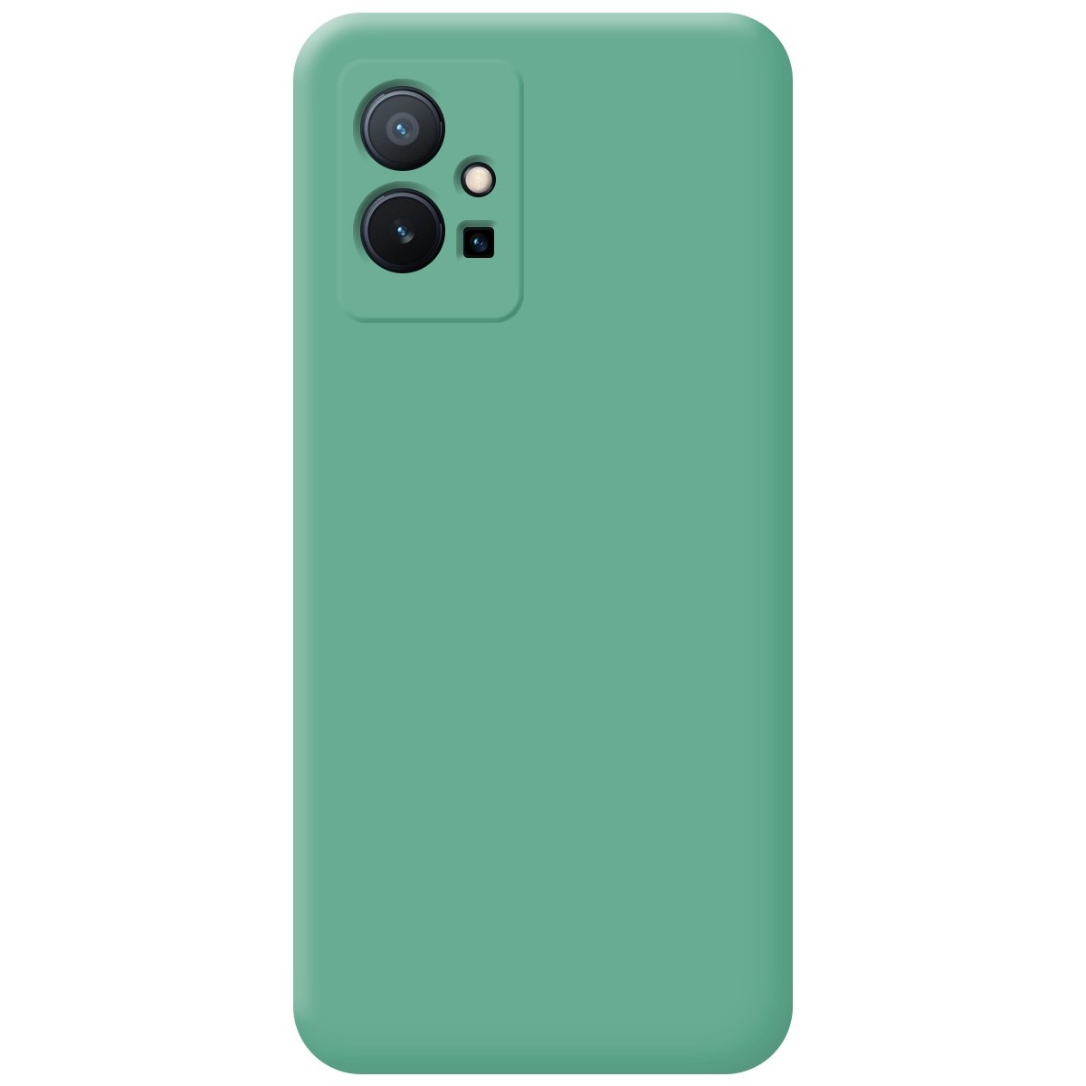 Funda Silicona Líquida Ultra Suave para Vivo Y55 5G color Verde