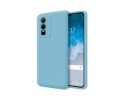 Funda Silicona Líquida Ultra Suave para Vivo Y76 5G color Azul