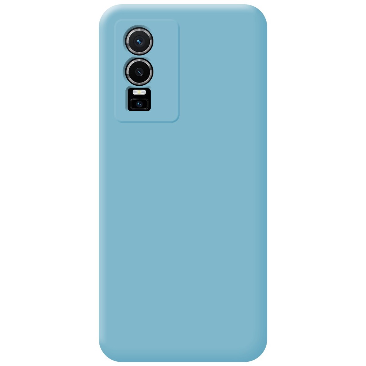 Funda Silicona Líquida Ultra Suave para Vivo Y76 5G color Azul