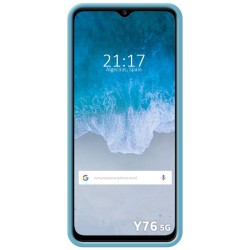 Funda Silicona Líquida Ultra Suave para Vivo Y76 5G color Azul