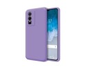 Funda Silicona Líquida Ultra Suave para Vivo Y76 5G color Morada