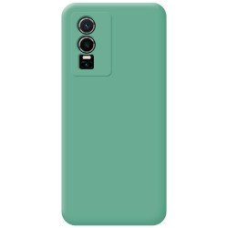 Funda Silicona Líquida Ultra Suave para Vivo Y76 5G color Verde 2