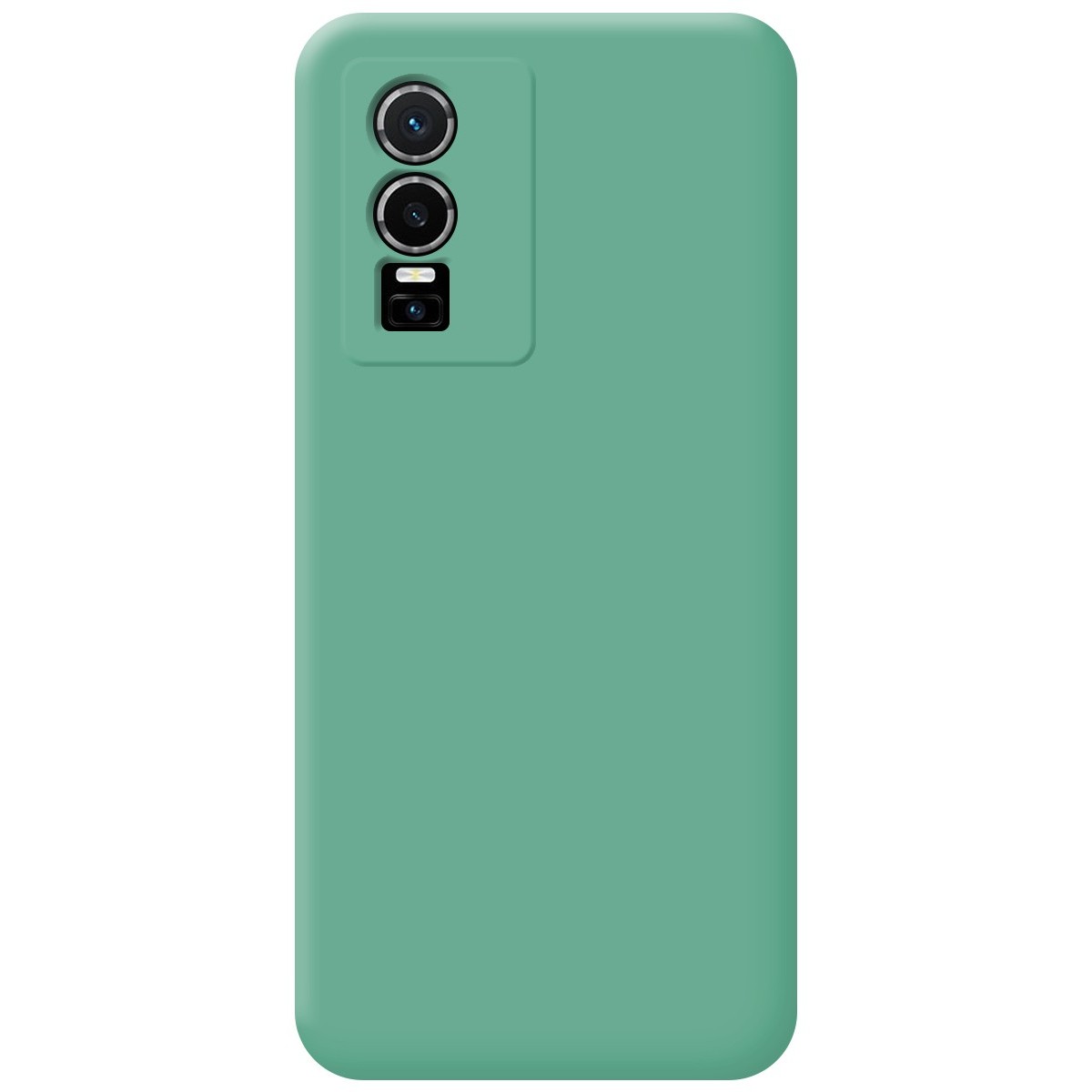 Funda Silicona Líquida Ultra Suave para Vivo Y76 5G color Verde