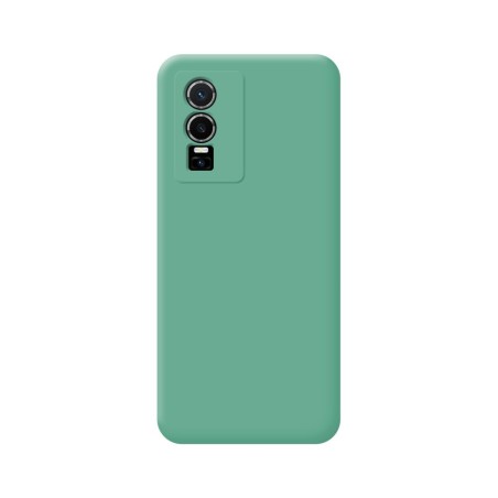 Funda Silicona Líquida Ultra Suave para Vivo Y76 5G color Verde