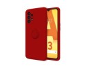 Funda Silicona Líquida Ultra Suave con Anillo para Samsung Galaxy A13 4G color Roja