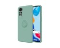 Funda Silicona Líquida Ultra Suave con Anillo para Xiaomi Redmi Note 11 / 11S color Verde