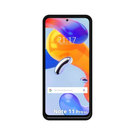 Funda Silicona Líquida Ultra Suave con Anillo para Xiaomi Redmi Note 11 Pro / 11 Pro 5G color Negra