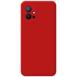 Funda Silicona Líquida Ultra Suave para Vivo Y55 5G color Roja 2