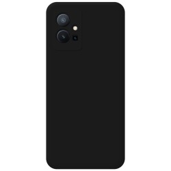 Funda Silicona Líquida Ultra Suave para Vivo Y55 5G color Negra 2
