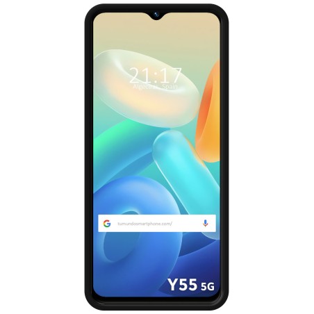Funda Silicona Líquida Ultra Suave para Vivo Y55 5G color Negra