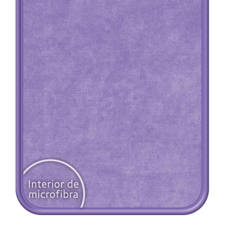 Funda Silicona Líquida Ultra Suave para Vivo Y55 5G color Morada