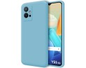 Funda Silicona Líquida Ultra Suave para Vivo Y55 5G color Azul