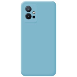 Funda Silicona Líquida Ultra Suave para Vivo Y55 5G color Azul 2