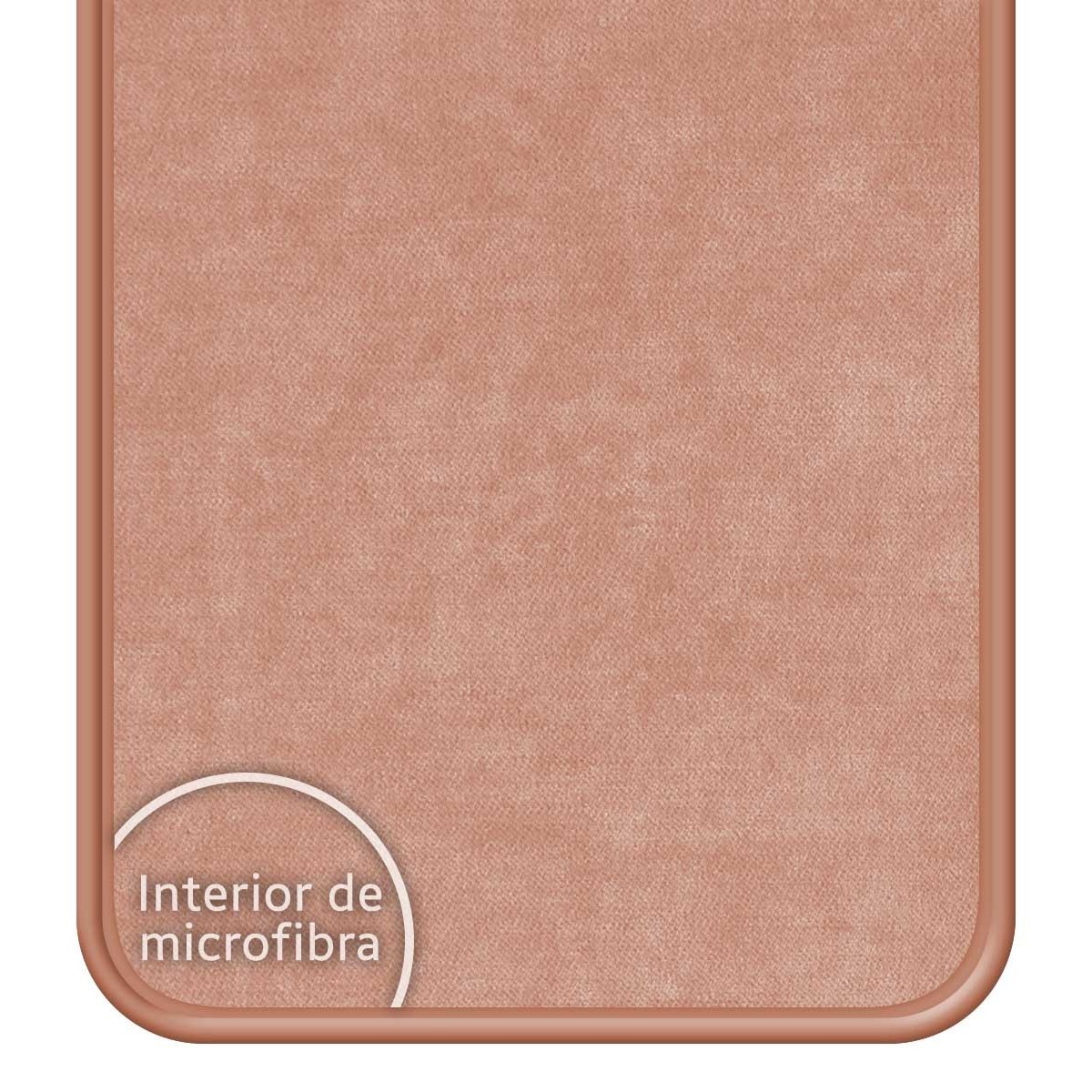 Funda Silicona Líquida Ultra Suave para Vivo Y55 5G color Rosa