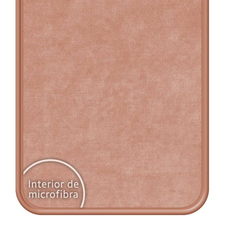 Funda Silicona Líquida Ultra Suave para Vivo Y55 5G color Rosa