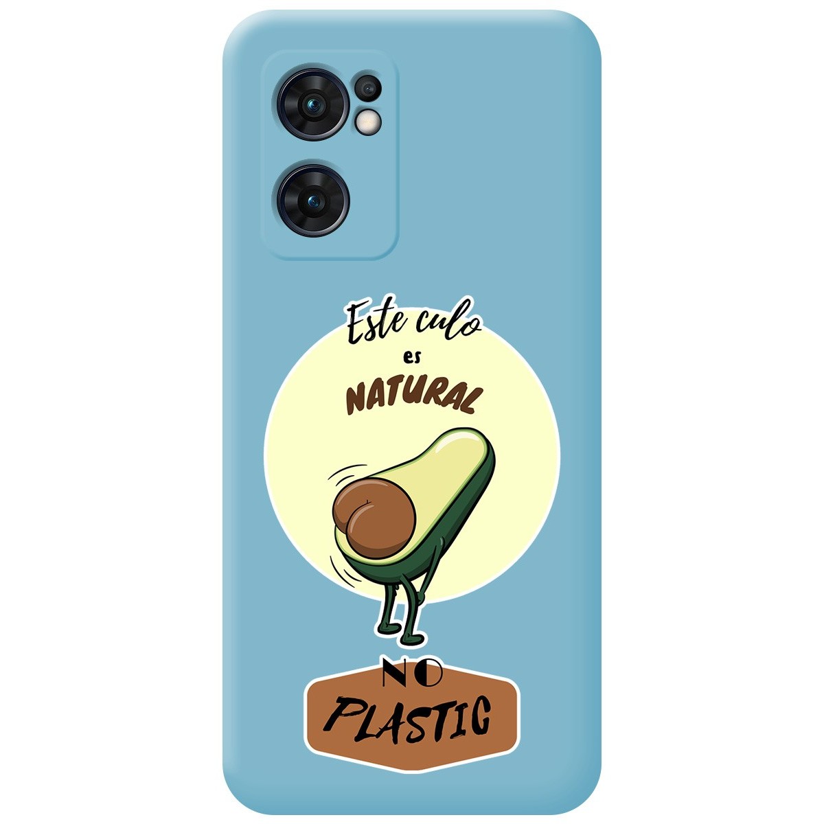 Funda Silicona Líquida Azul para Oppo Find X5 Lite 5G diseño Culo Natural Dibujos