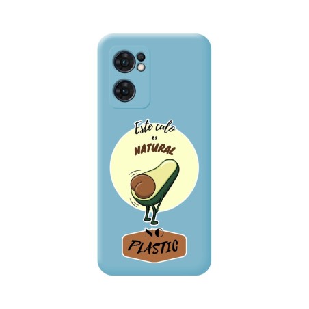 Funda Silicona Líquida Azul para Oppo Find X5 Lite 5G diseño Culo Natural Dibujos