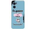 Funda Silicona Líquida Azul para Oppo Find X5 Lite 5G diseño Vaca Dibujos