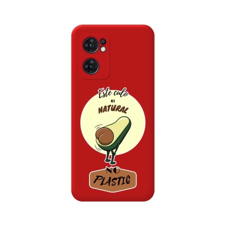 Funda Silicona Líquida Roja para Oppo Find X5 Lite 5G diseño Culo Natural Dibujos