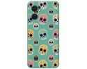 Funda Silicona Líquida Verde para Oppo Find X5 Lite 5G diseño Catrina Dibujos