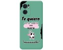Funda Silicona Líquida Verde para Oppo Find X5 Lite 5G diseño Vaca Dibujos