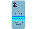 Funda Silicona Líquida Azul para Vivo Y55 5G diseño Agua Dibujos