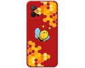Funda Silicona Líquida Roja para Vivo Y55 5G diseño Abeja Dibujos
