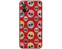 Funda Silicona Líquida Roja para Vivo Y55 5G diseño Catrina Dibujos