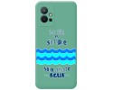 Funda Silicona Líquida Verde para Vivo Y55 5G diseño Agua Dibujos