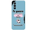 Funda Silicona Líquida Azul para Vivo Y76 5G diseño Vaca Dibujos