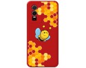 Funda Silicona Líquida Roja para Vivo Y76 5G diseño Abeja Dibujos
